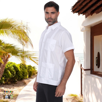 Men's Guayabera Linen (4678)-Boys-Chacho’s Kids