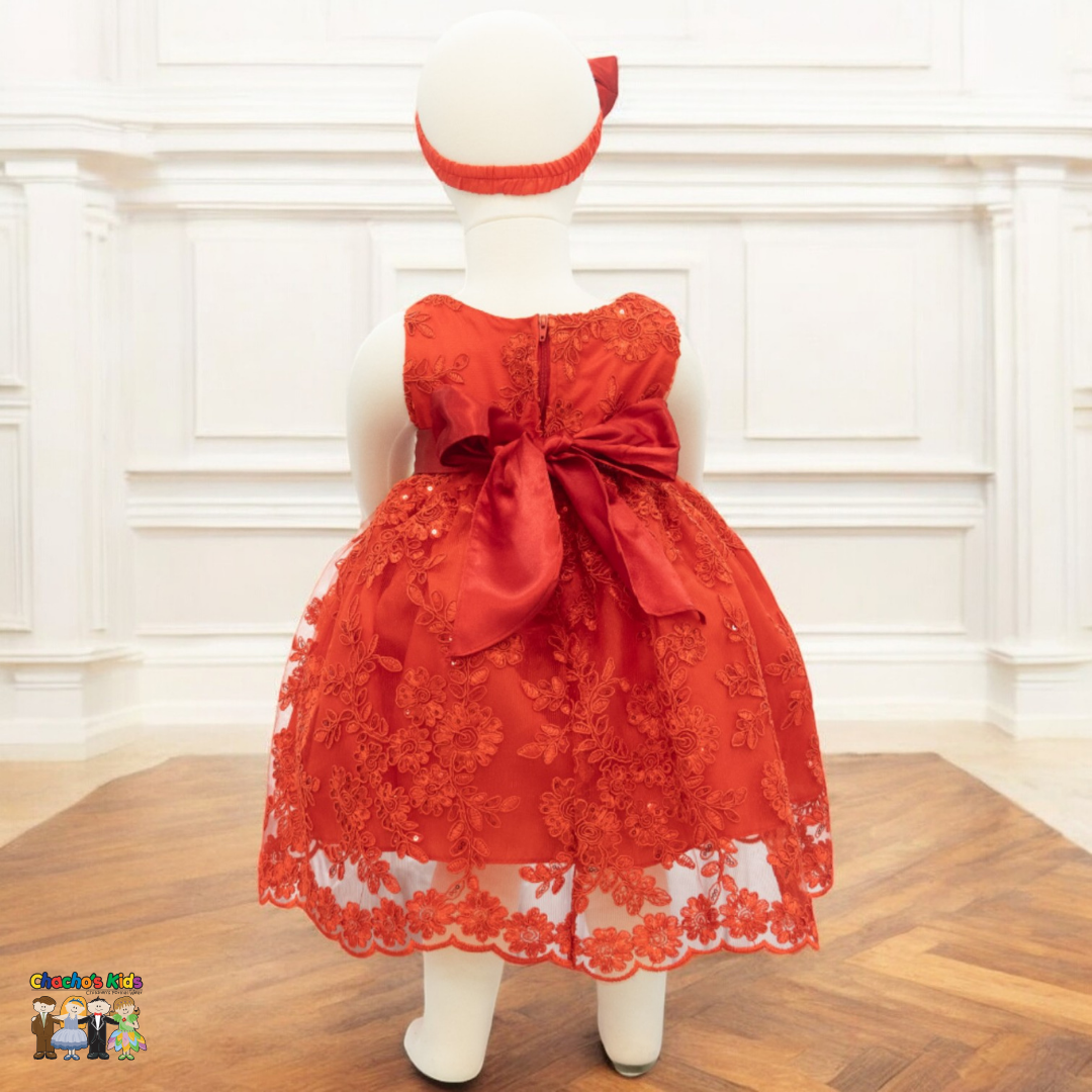 Baby Party / Flower Girl Dress (D-1616)-Girls-Chacho's-Kids