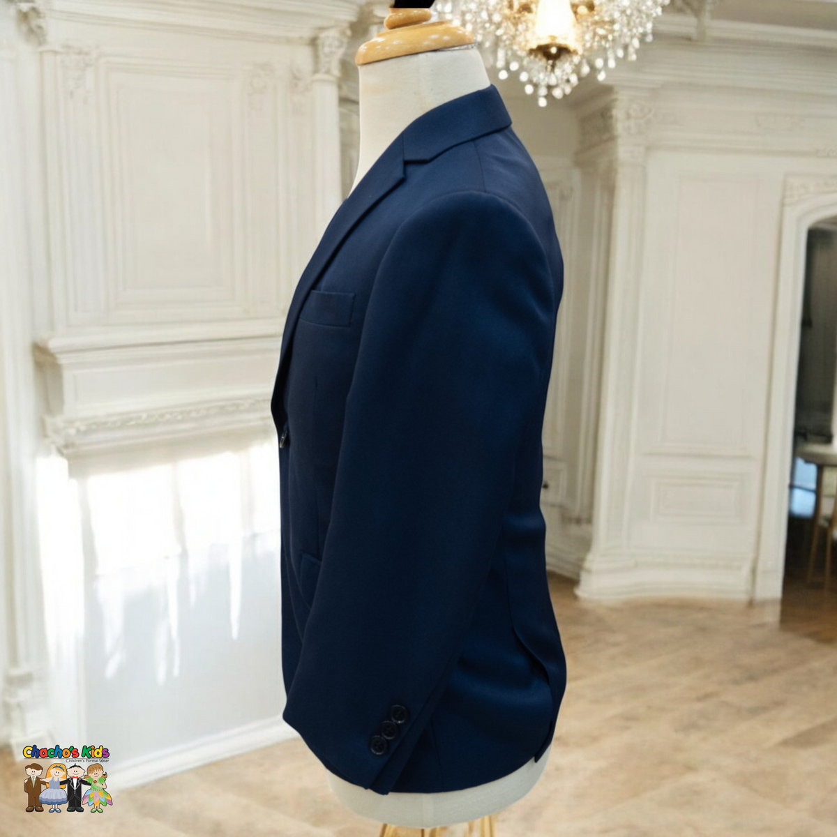 Navy Sport Coat (ELS0001)-Boys-Chacho's Kids