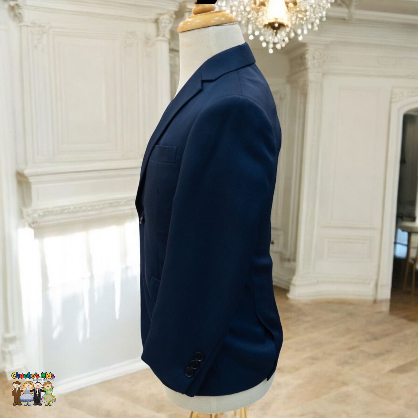 Navy Sport Coat (ELS0001)-Boys-Chacho’s Kids