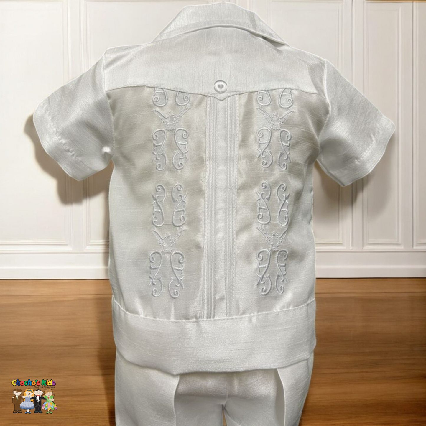 Boys Guayabera Baptism Outfit (442)-Boys-Chacho’s Kids