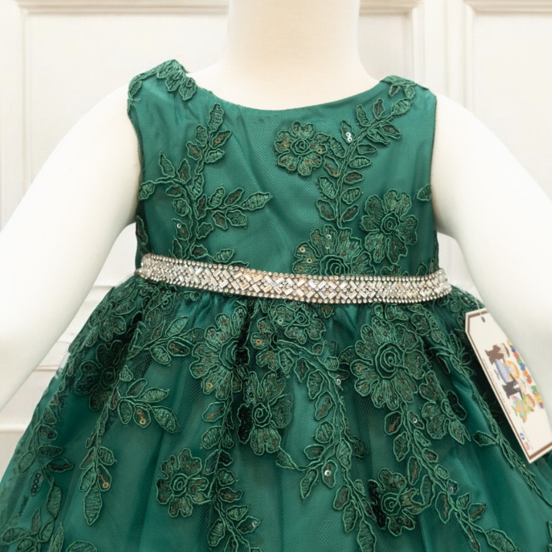 Baby Party / Flower Girl Dress (D-1616)-Girls-Chacho's-Kids