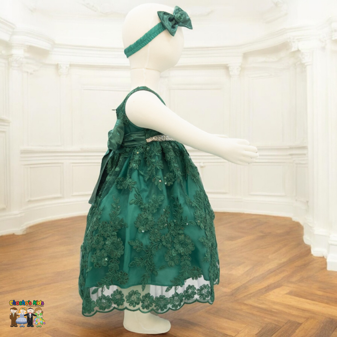 Baby Party / Flower Girl Dress (D-1616)-Girls-Chacho's-Kids