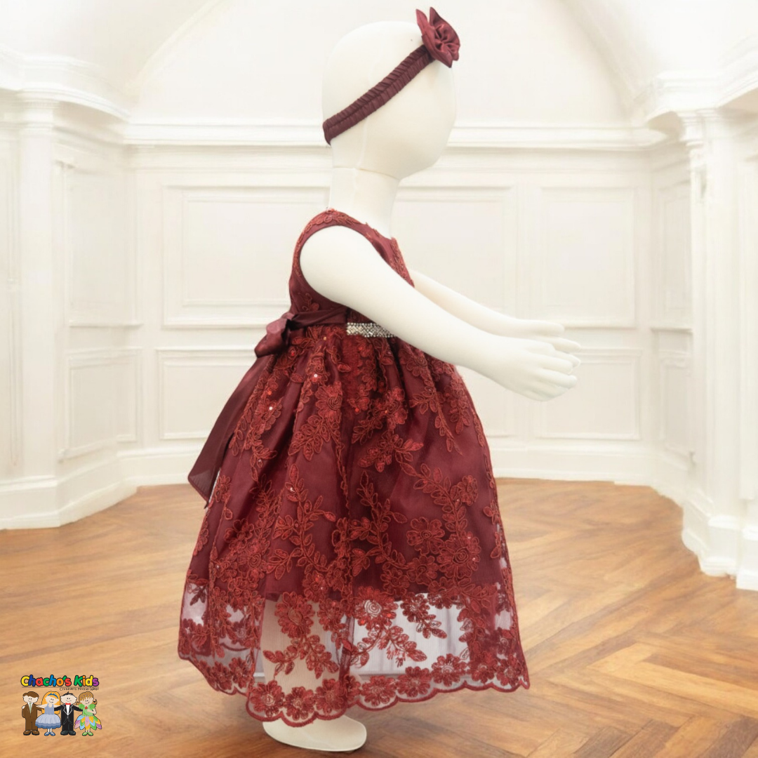 Baby Party / Flower Girl Dress (D-1616)-Girls-Chacho's-Kids