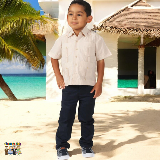 Boys Guayabera (3765)-Boys-Chacho’s Kids