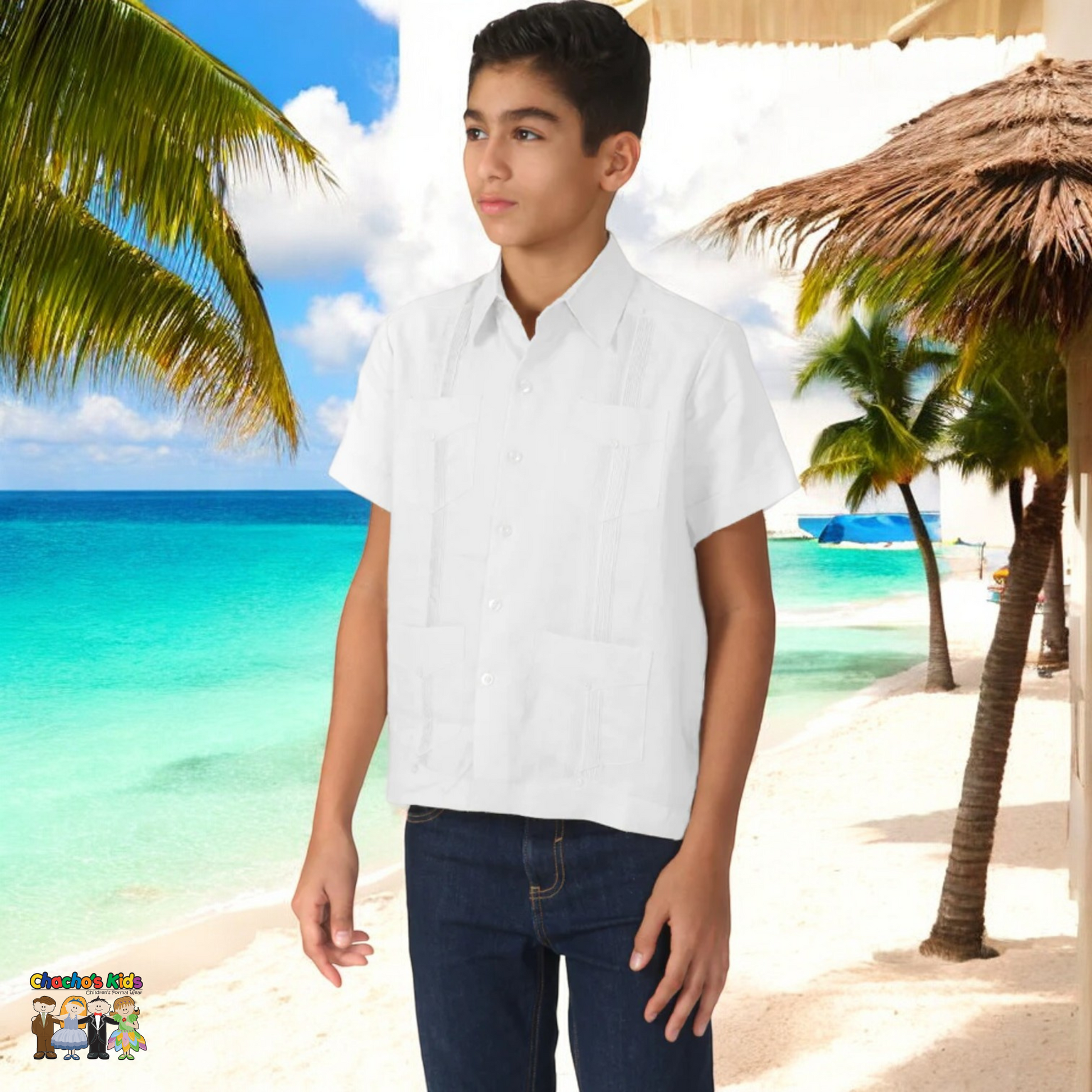 Boys Guayabera (1645)-Boys-Chacho’s Kids