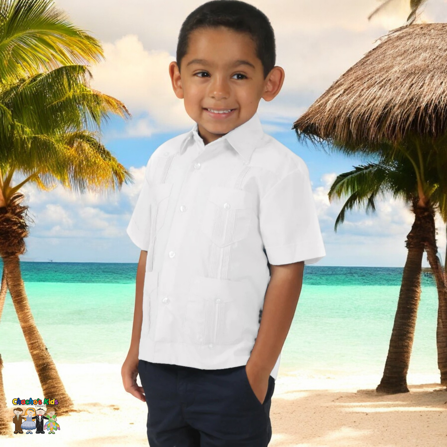 Boys Guayabera (3765)-Boys-Chacho’s Kids