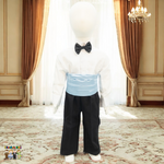 Satin Cummerbund (Baby Blue)-Boys-Chacho’s Kids