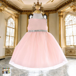 Baby Party / Flower Girl Dress (B-754)-Girls-Blush-S-Chacho's-Kids