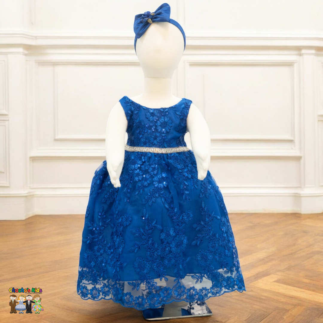Baby Party / Flower Girl Dress (D-1616)-Girls-Chacho's-Kids