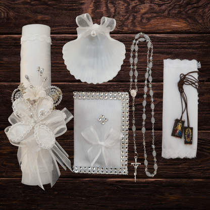 6 Piece Baptism Candle Set (Spanish)-Girls-Chacho's Kids