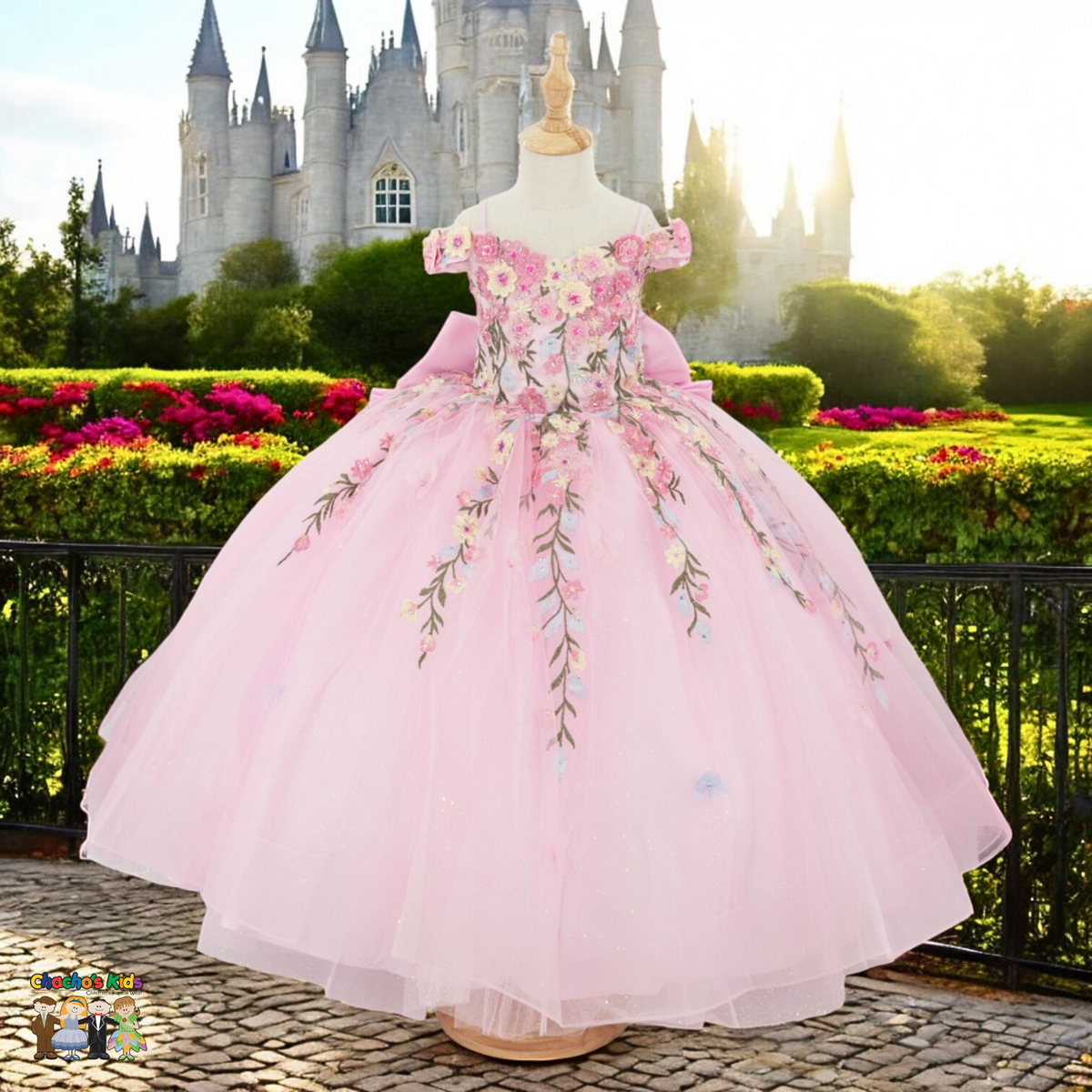 Ball Gown Flower Dress (8260)