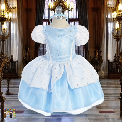 Blue Princess Dress (09)-Girls-Chacho's Kids