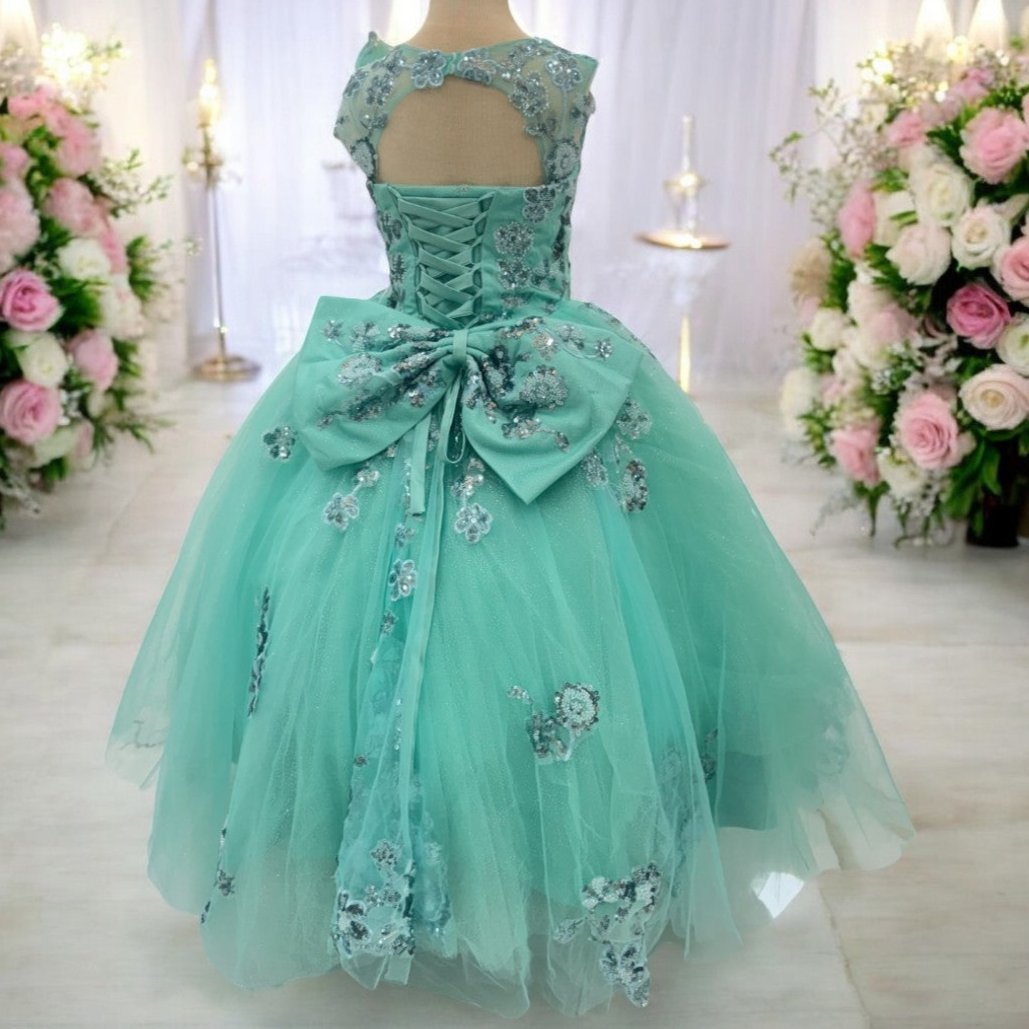 Ball Gown Dress (02631)-Girls-Chacho's Kids