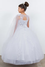 First Communion White Dress (5126)-Girls-Chacho's Kids