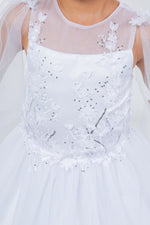 First Communion White Dress (5126)-Girls-Chacho's Kids