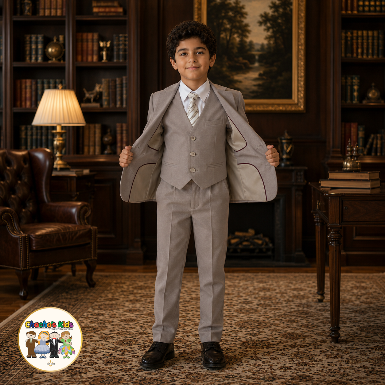 Signature Boys Suit (Tan)