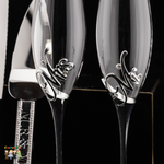 Super Elegant Wedding Wine Cups/ Wedding Flutes & Serving Set- Silver-002-Wedding Accessories-Chacho's Kids