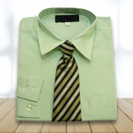 Pastel Green-B-Boys-2T-Dress Shirts-Chacho’s Kids