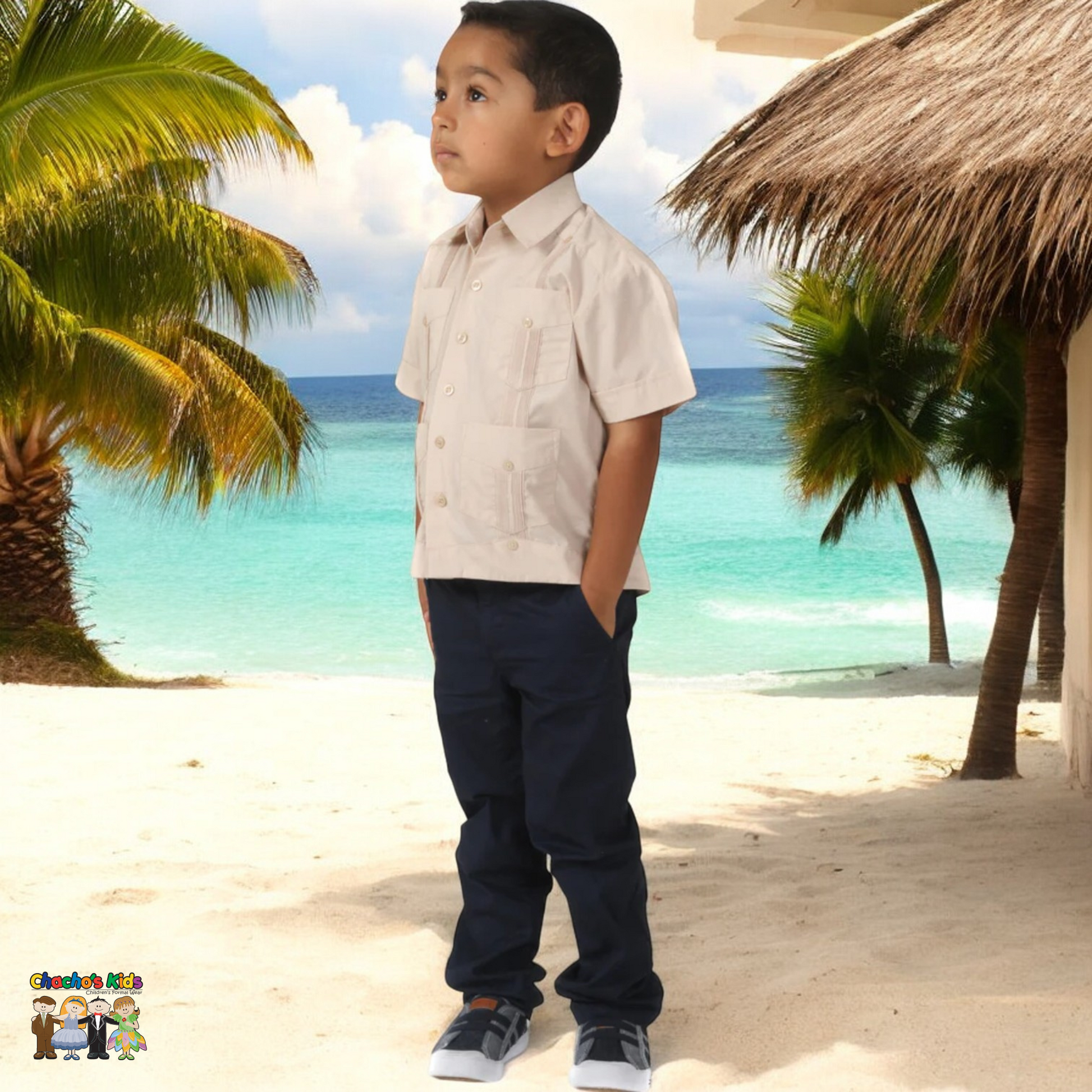 Boys Guayabera (3765)-Boys-Chacho’s Kids