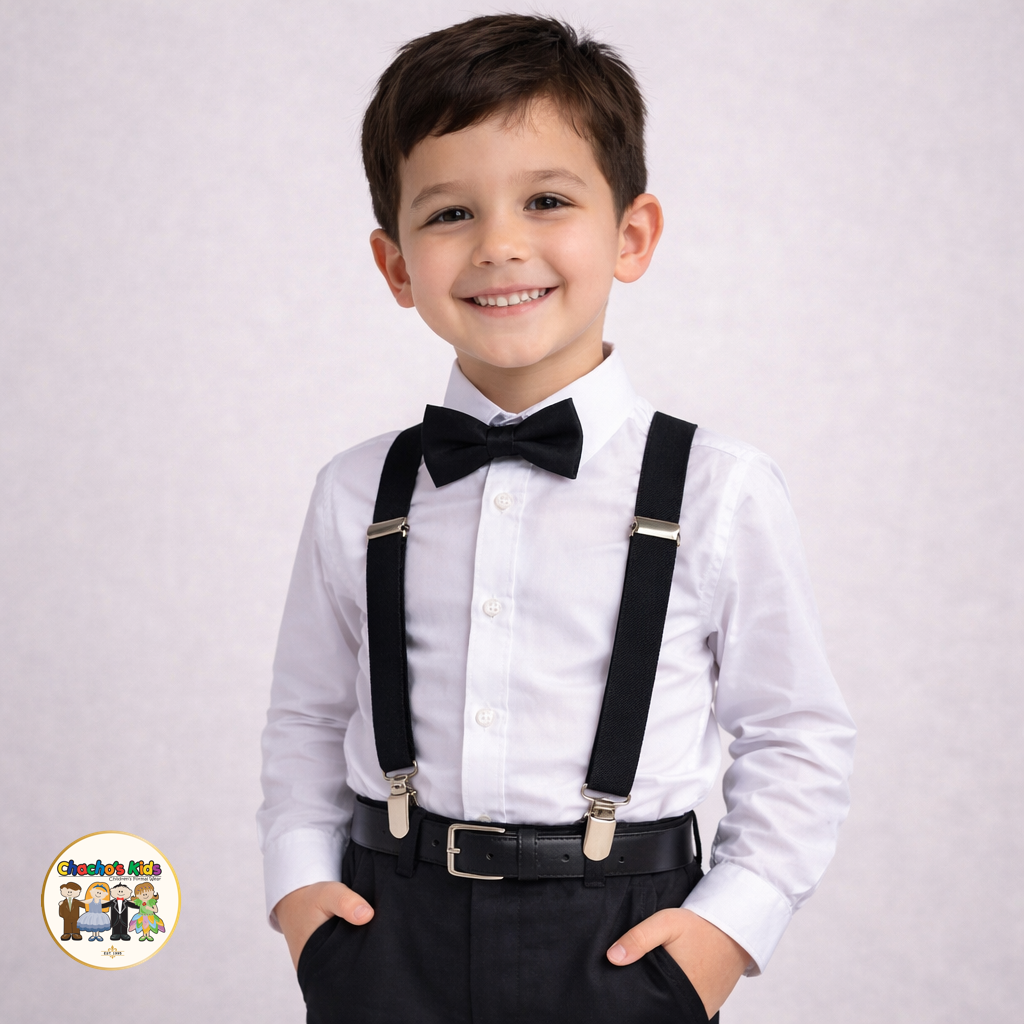 Kids Suspenders-Black (SPT-02)