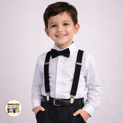 Kids Suspenders-Black (SPT-02)