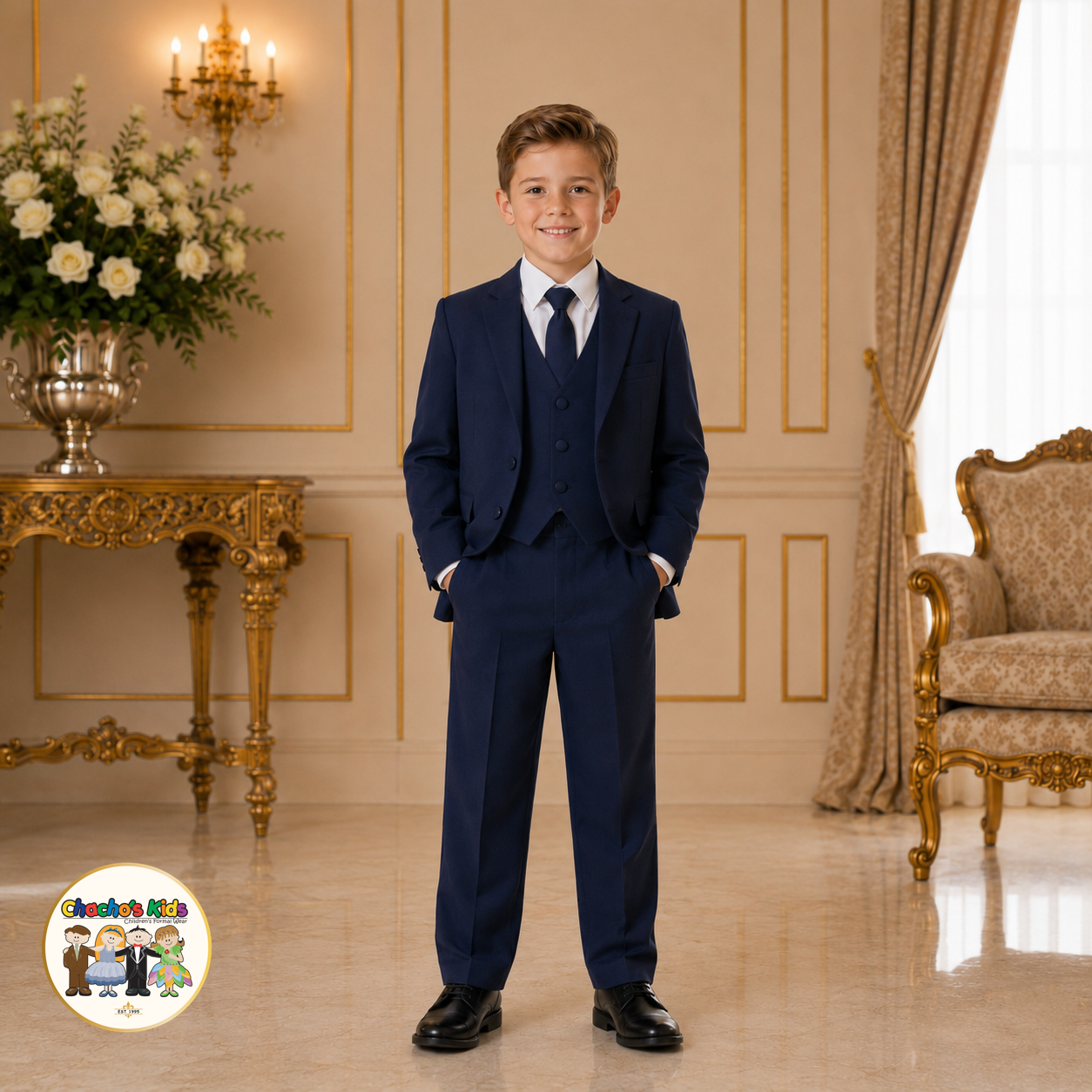 Classic Suit- (Navy Blue)