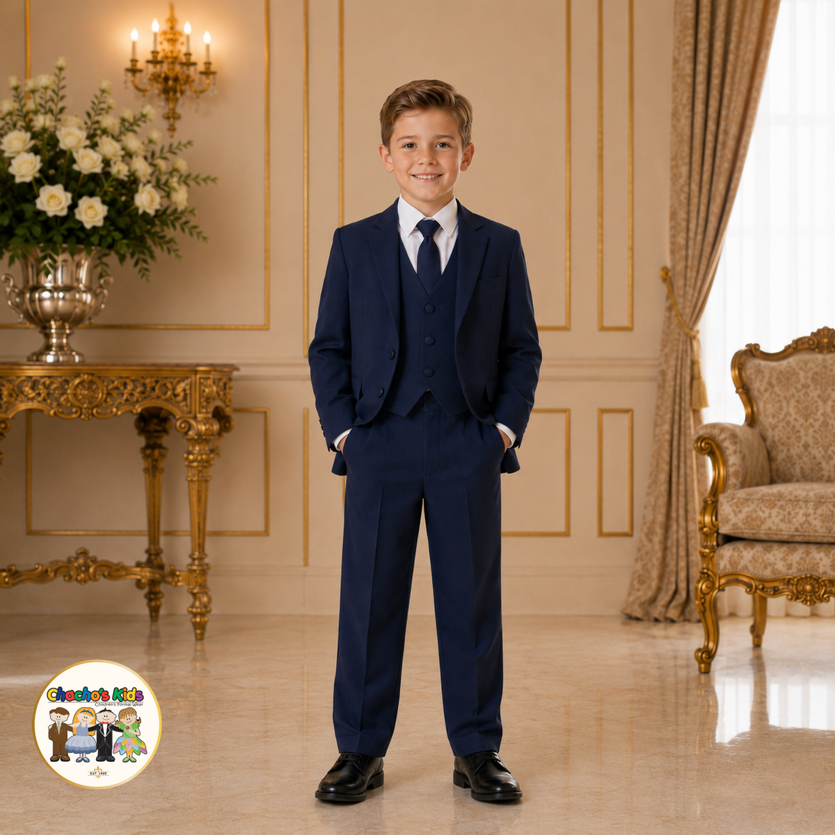 Classic Suit- (Navy Blue)