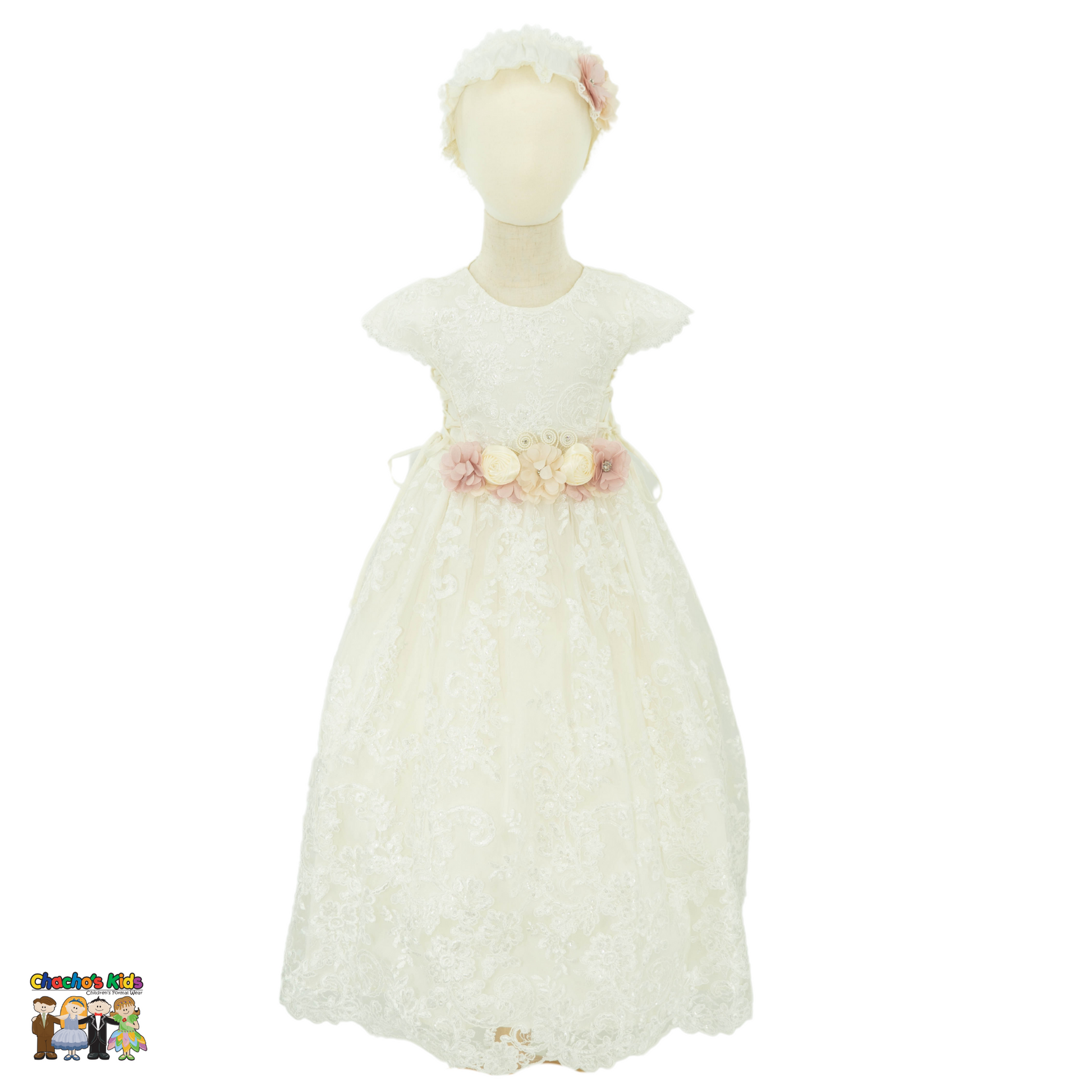 Girls Baptism Dress (257) White / 1 Girls Baptism Dress (257) White / 1