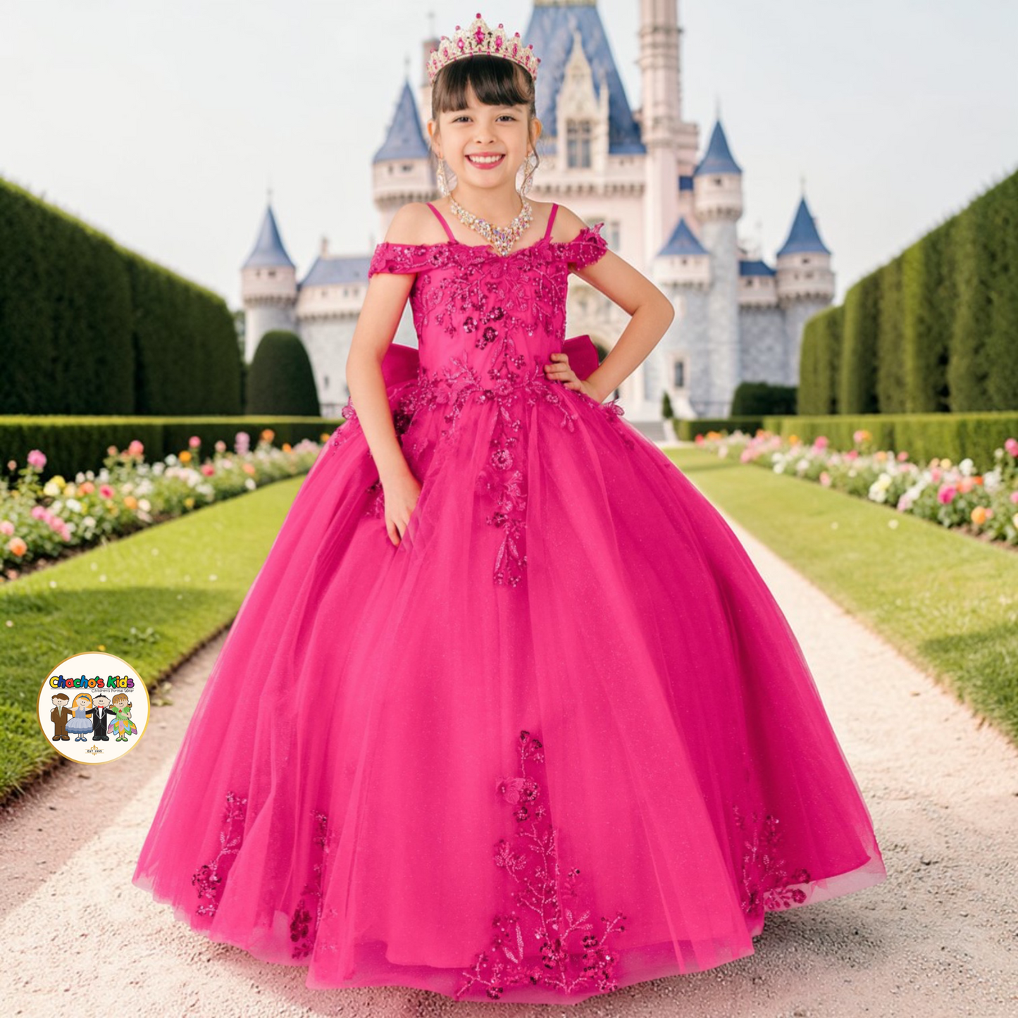 Ball Gown Dress-Mini Quince (8111)