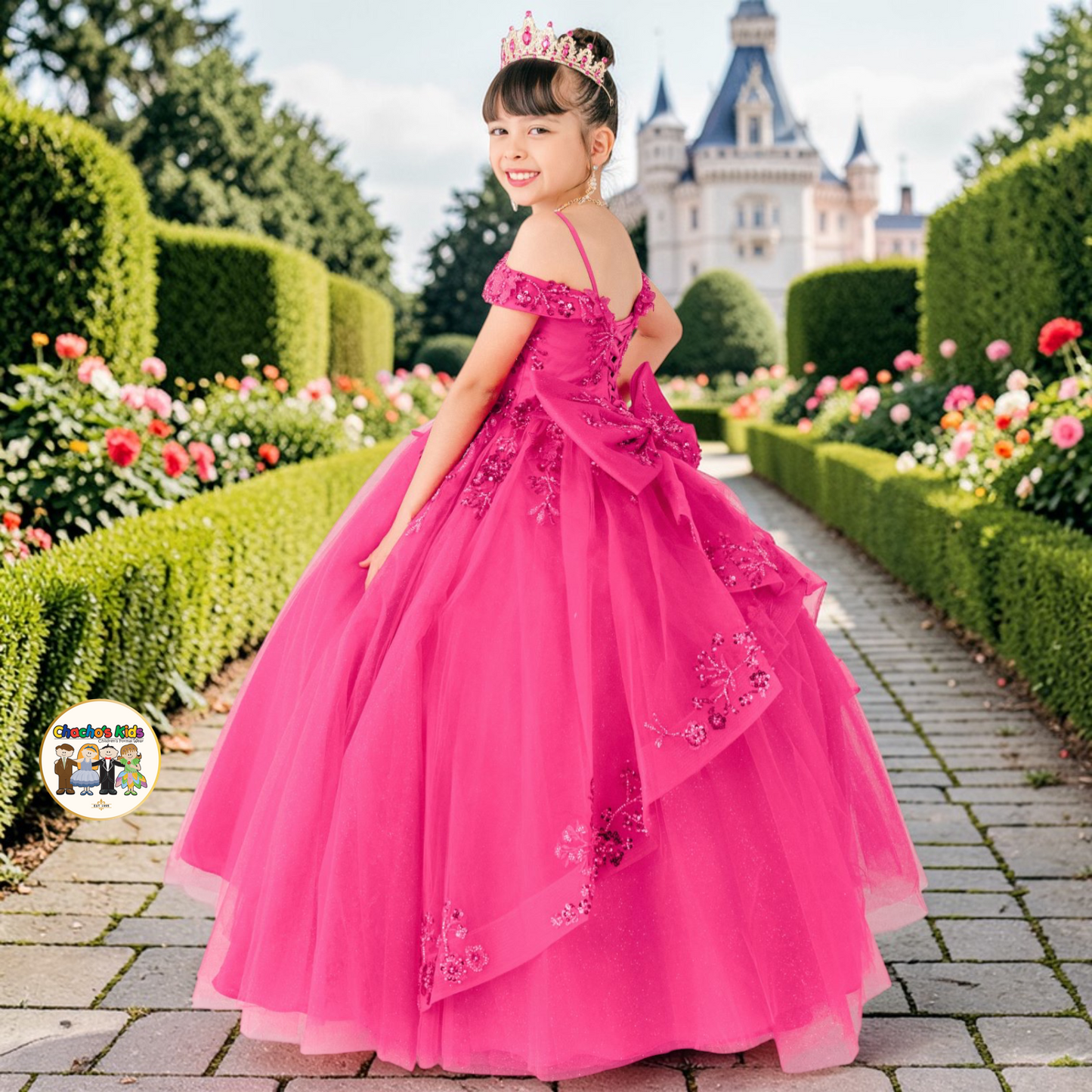 Ball Gown Dress-Mini Quince (8111)