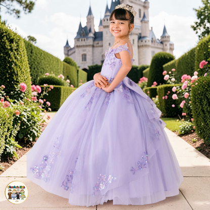 Ball Gown Dress-Mini Quince (8111)