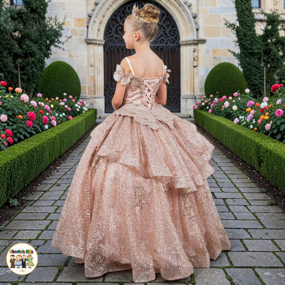 Ball Gown Dress-Mini Quince (8120)
