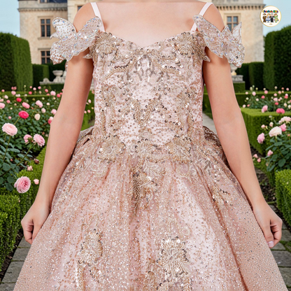 Ball Gown Dress-Mini Quince (8120)