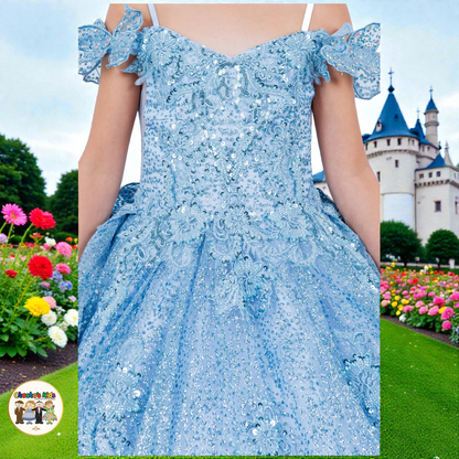 Ball Gown Dress-Mini Quince (8120)