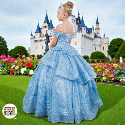 Ball Gown Dress-Mini Quince (8120)