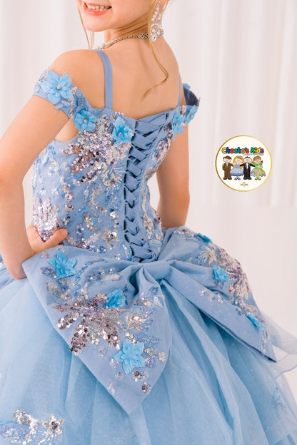 Ball Gown Dress-Mini Quince (8125)