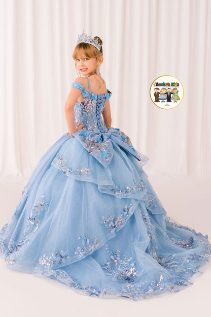 Ball Gown Dress-Mini Quince (8125)