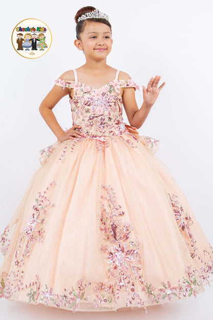 Ball Gown Dress-Mini Quince (8125)