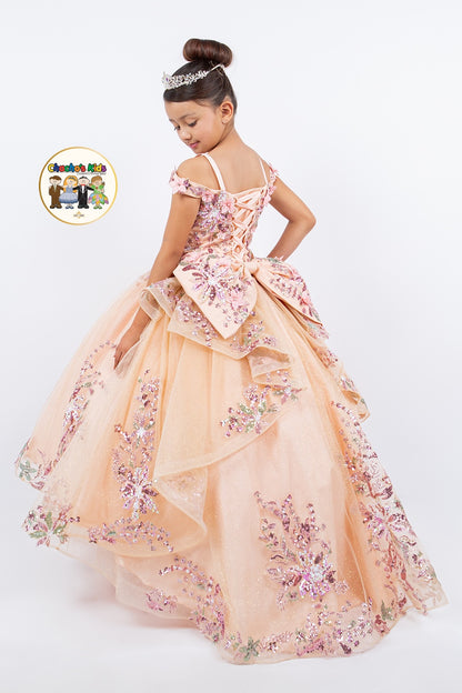 Ball Gown Dress-Mini Quince (8125)