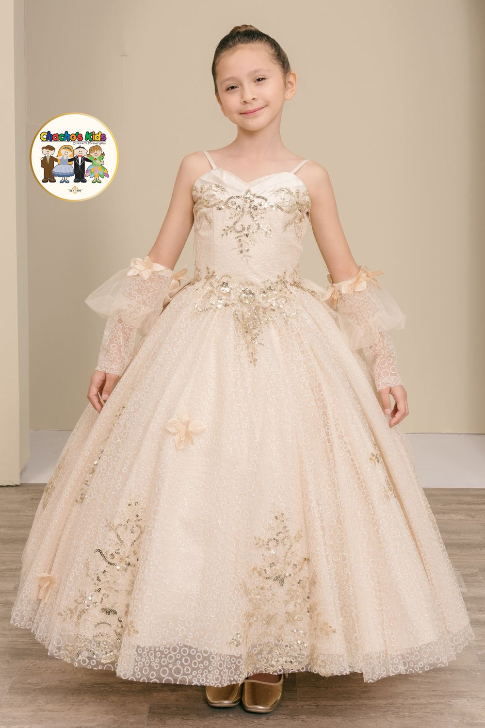 Ball Gown Dress-Mini Quince (8385) Chacho's Kids Ball Gown Dress-Mini Quince (8385) Chacho's Kids