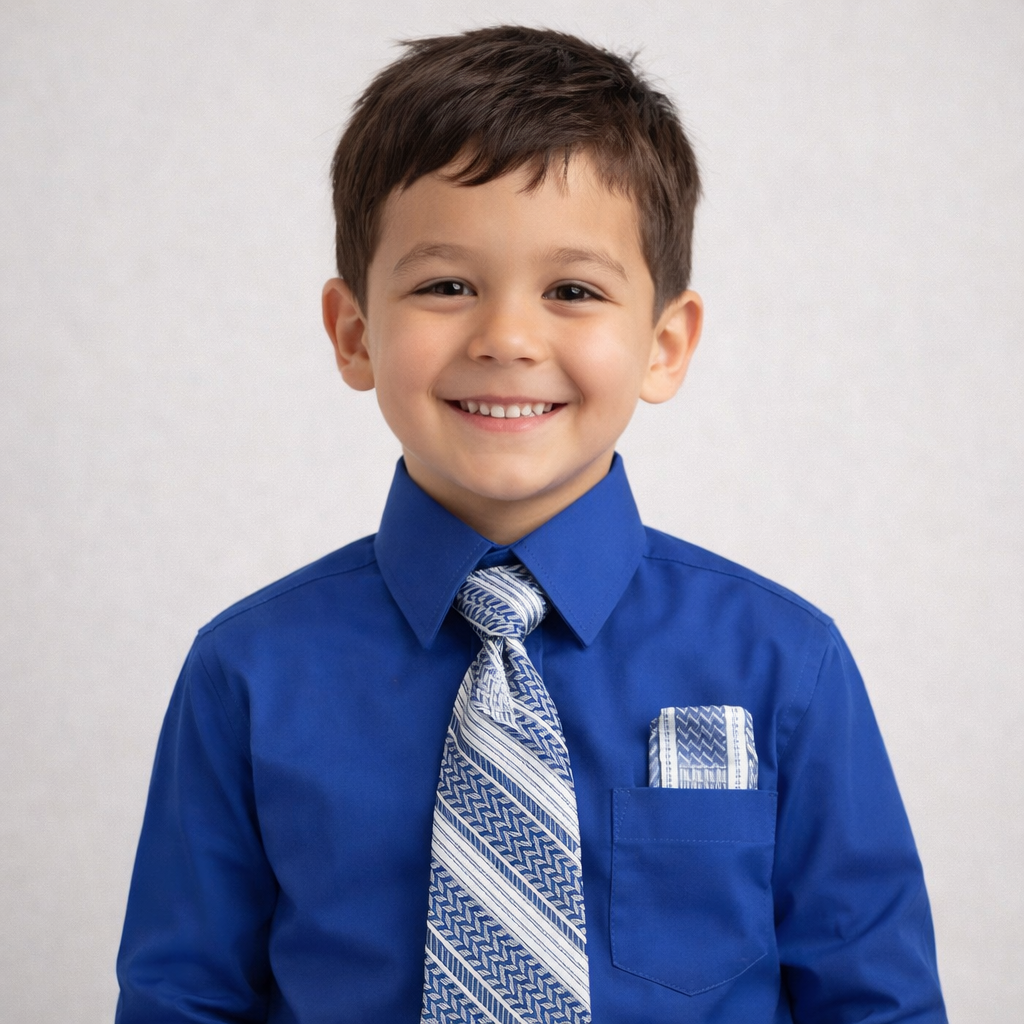 Premium-Royal Dress Shirt w/Tie