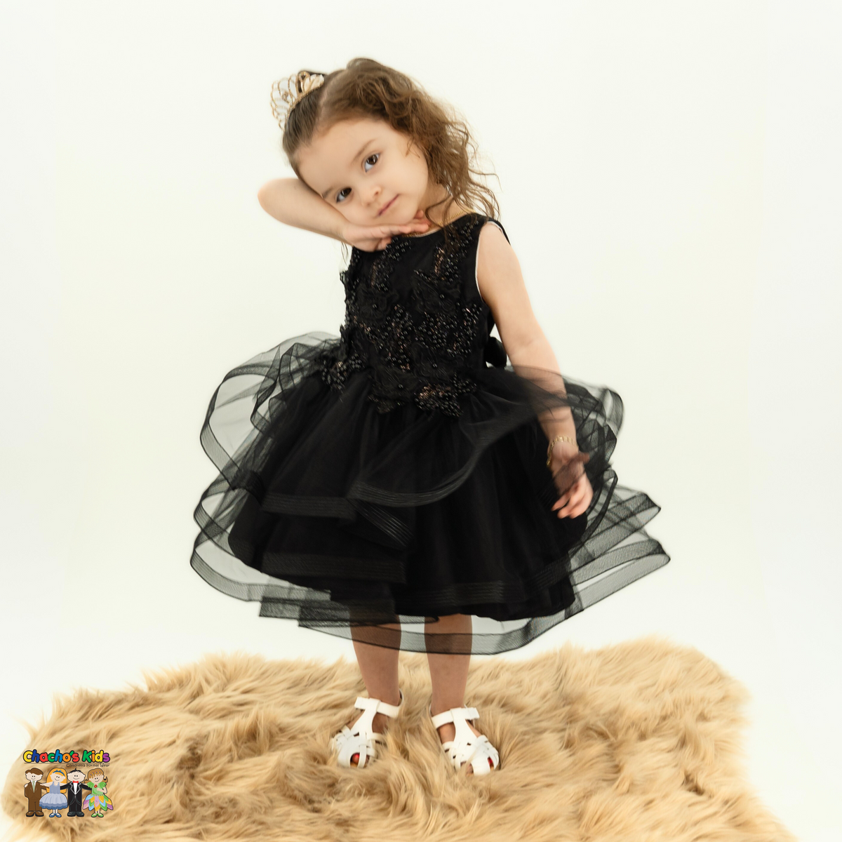 Baby Party / Flower Girl Dress (9149B)-Girls-Chacho's-Kids