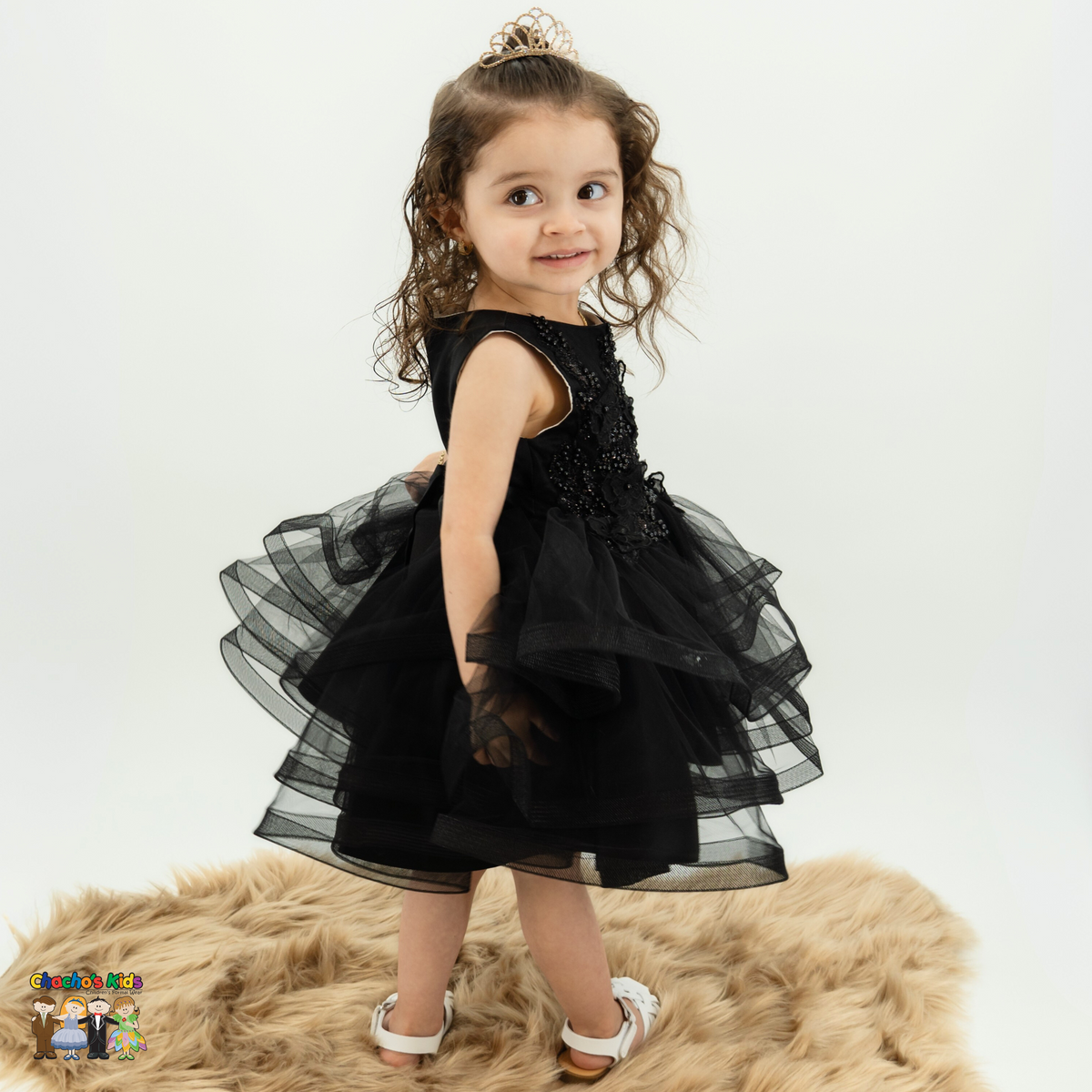 Baby Party / Flower Girl Dress (9149B)-Girls-Chacho's-Kids