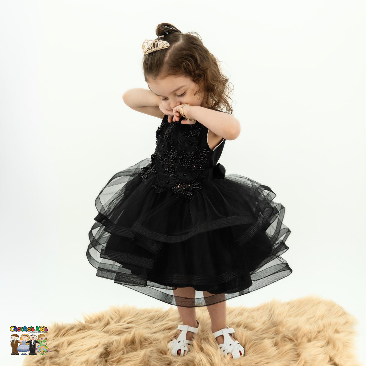 Baby Party / Flower Girl Dress (9149B)-Girls-Chacho's-Kids