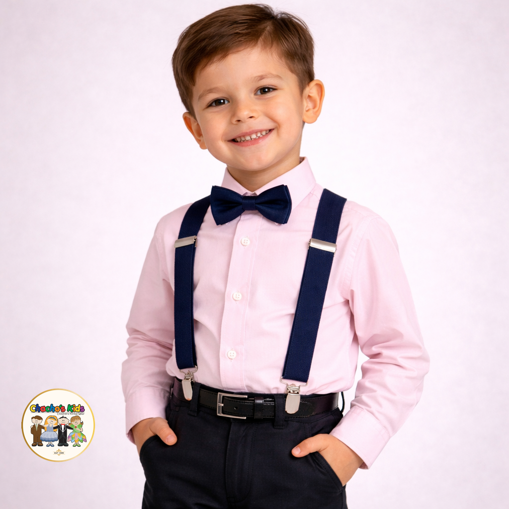 Kids Suspenders-Navy Blue (SPT-02)
