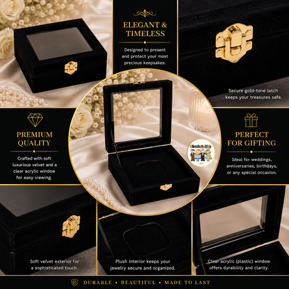 Velvet Jewelry Gift Box (Black) 🎁✨