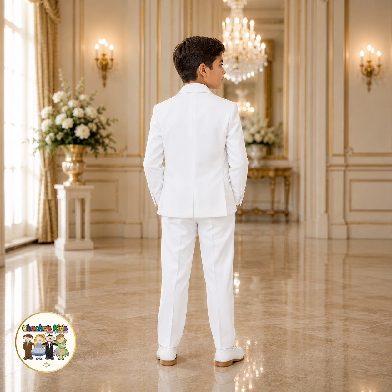 Boys Signature Tuxedo-White