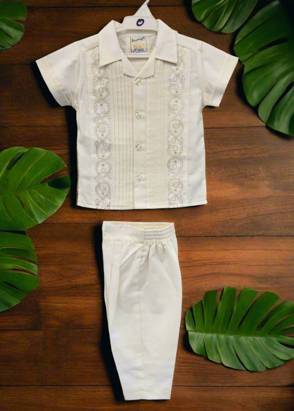 Boys Guayabera Sets (Archangel)-Boys-Chacho’s Kids