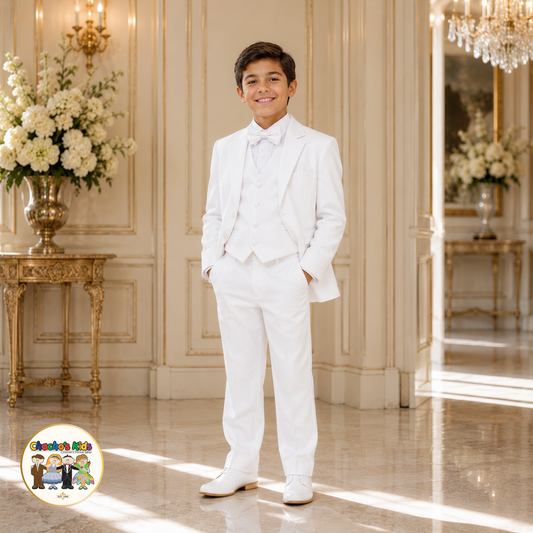 Boys Signature Tuxedo-White